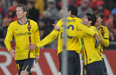 FCバルセロナ バーゼルに快勝し3連勝