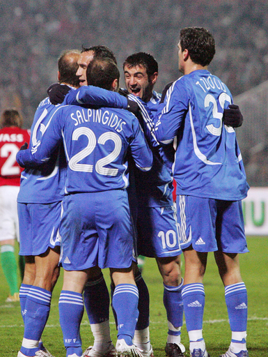 ＜サッカー 欧州選手権2008・予選＞ギリシャ ハンガリーを降しグループ首位で予選を終える