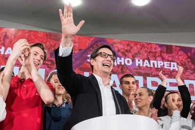 北マケドニア大統領選、国名変更支持の与党候補が勝利 決選投票 接戦に