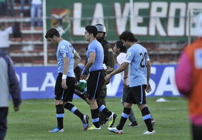 ウルグアイがボリビアに敗れアウェー3連敗、W杯南米予選