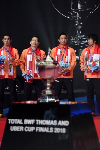 バドミントン日本男子がトマス杯準優勝、決勝で中国に屈する