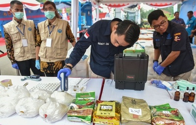 覚せい剤2トン超を焼却処分、インドネシア