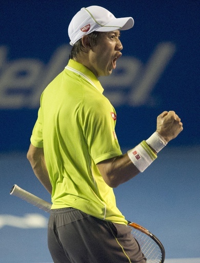 錦織がストレートで準々決勝へ、メキシコ・オープン