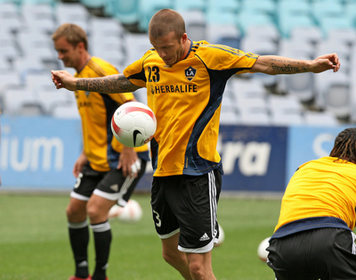 ギャラクシー シドニーFCとの親善試合を控え最終調整を行う