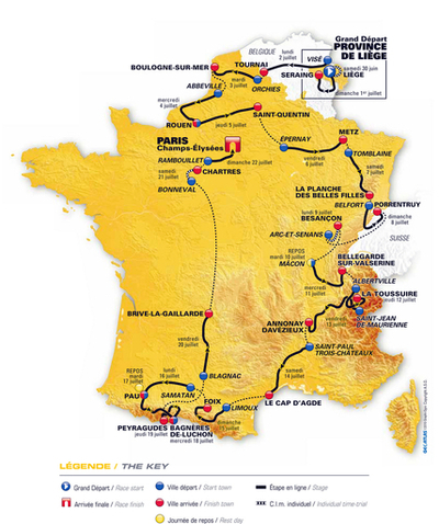 2012ツール・ド・フランス、コース概要を発表