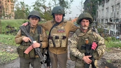 字幕:バフムート拠点、ロシア軍に引き渡し開始 ワグネル創設者