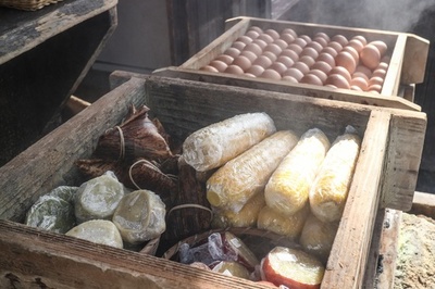 Steam cuisine: cooking in Japan's hot springs