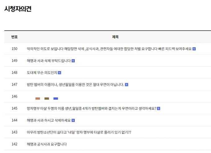 「明日」ホームページ視聴者意見掲示板キャプチャー(c)MONEYTODAY