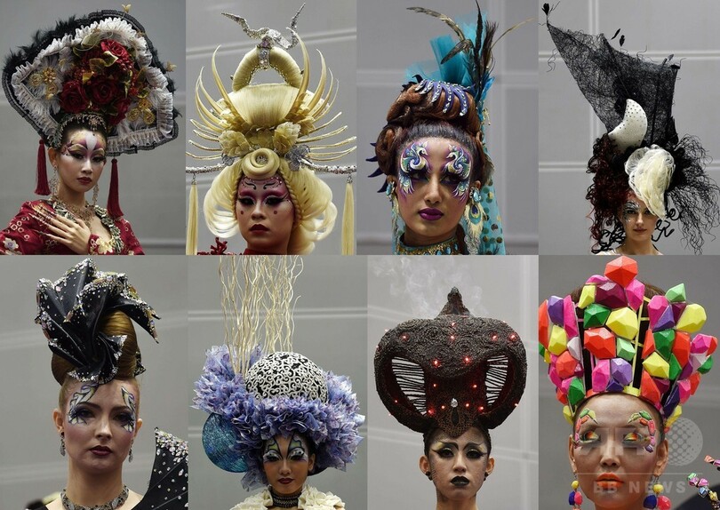 独創性が勝負、美容師らの国際大会 マレーシア