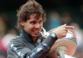 2012年の全仏オープンで7回目の優勝を果たしたラファエル・ナダル（2012年6月11日撮影）。(c)FRANCOIS GUILLOT / AFP