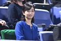 男子テニス、木下グループジャパンオープン、シングルス決勝。試合を観戦された秋篠宮家の次女・佳子さま（2024年10月1日撮影）。(c)Philip FONG / AFP