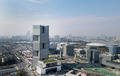 上海国際博覧会開かれた上海世博園区に立つ新開発銀行本部ビル（2020年12月17年撮影）。(c)Xinhua News
