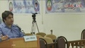イランで公判に出廷する反体制派のルホラー・ザム氏。イラン国営テレビIRIBの映像より抜粋（2020年11月30日作成、資料写真）。(c)IRIB NEWS AGENCY / AFP
