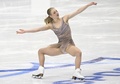 23-24フィギュアスケートグランプリ（GP）シリーズ第5戦、エスポー・グランプリ、女子シングル・フリースケーティング（FS）。演技に臨むアンバー・グレン（2023年11月18日撮影）。(c)Heikki Saukkomaa / Lehtikuva / AFP