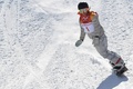 平昌冬季五輪、スノーボード女子スロープスタイル決勝。演技に臨むジェイミー・アンダーソン（2018年2月12日撮影）。(c)AFP/FRANCOIS XAVIER MARIT