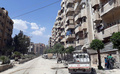 シリア反体制派が支配していた東グータ地区ドゥーマで、政府が町に入った後の通りの様子。国営シリア・アラブ通信（SANA）が公開（2018年4月14日公開）。(c)AFP PHOTO / HO / SANA