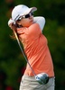 女子ゴルフ米国ツアー、ピュアシルクバハマLPGAクラシック2日目。8番でティーショットを打つ宮里美香（2015年2月6日撮影）。(c)AFP/Getty Images/Tom Pennington