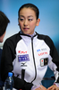 2011世界フィギュアスケート選手権（ISU World Figure Skating Championships 2011）女子シングル・フリースケーティング（FS）で得点を待つ浅田真央（Mao Asada、2011年4月30日撮影）。(c)AFP/ALEXANDER NEMENOV