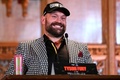 ボクシング、WBA・WBC・WBO世界ヘビー級タイトルマッチへ向けた会見に臨むタイソン・フューリー（2024年10月23日撮影）。(c)JUSTIN TALLIS / AFP
