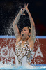 第15回世界水泳選手権（15th FINA World Championships）は24日、スペイン・バルセロナ（Barcelona）でシンクロナイズドスイミングのソロフリールーティン（FR）決勝が行われ、ロシアのスベトラナ・ロマシナ（Svetlana Romashina）が優勝した。

2位には中国の黄雪辰（Huang Xuechen）、3位にはスペインのオナ・カルボネール・バレステロ（Ona Carbonell Ballestero）が入った。

ソロFR決勝の演技に臨む乾友紀子（Yukiko Inui、2013年7月24日撮影）。(c)AFP/JAVIER SORIANO