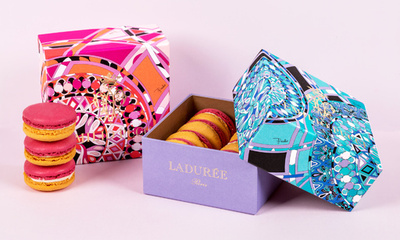 「ラデュレ」×「エミリオ・プッチ」、限定マカロン発売へ