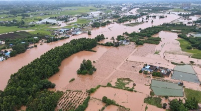 中国で相次ぐ洪水 6300万人が被災、経済損失は2兆7386億円に
