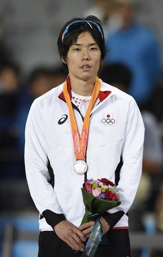 岸本、男子400mハードルで銀メダル獲得 アジア大会