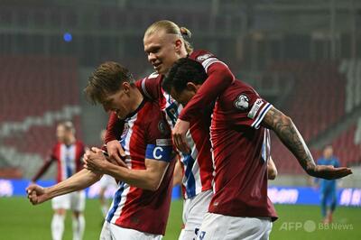ノルウェー連勝発進 ハーランドが2戦連発 W杯欧州予選