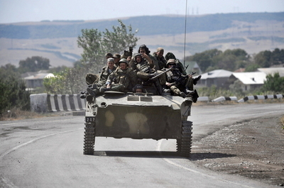 ロシア軍、グルジアからの撤退を開始