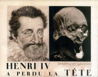 流転200年･･･仏国王アンリ4世の頭部、本物と断定