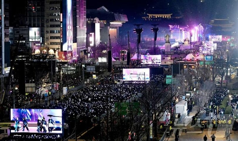 BTS公演に訪れた観客(c)news1