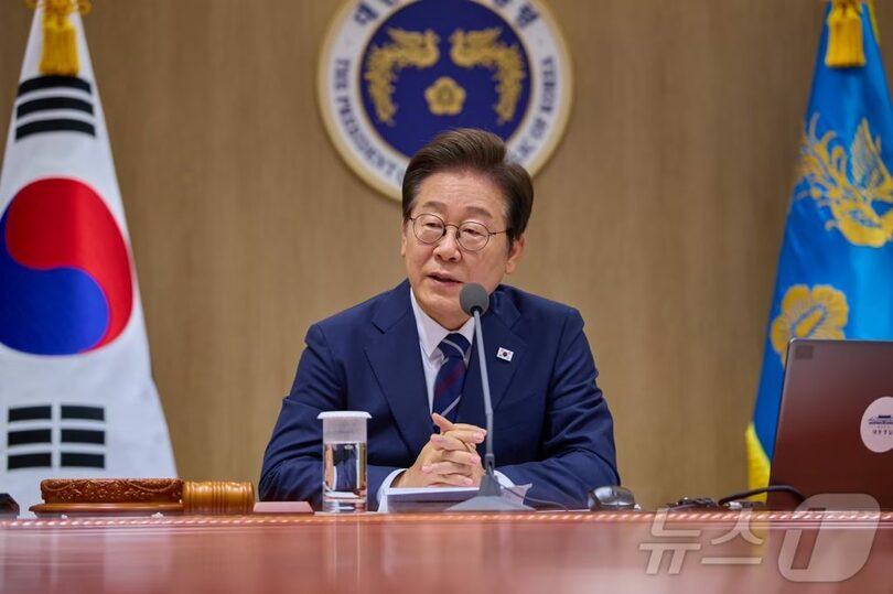 韓国のイ・ジェミョン（李在明）大統領(c)news1