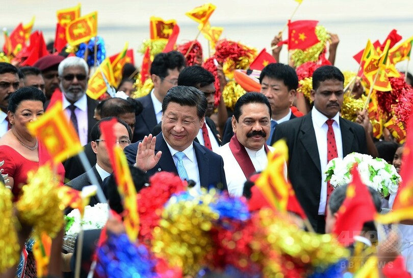 中国国家主席がスリランカ訪問、海上安全保障の強化などで合意