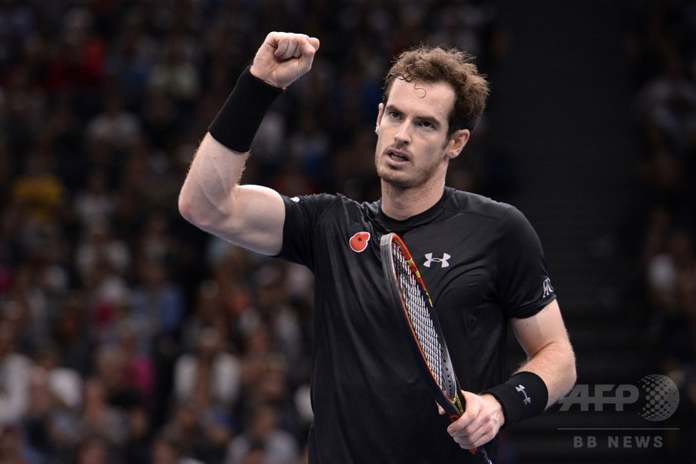 マレー、パリ・マスターズ準優勝で世界2位を奪還 錦織は8位 写真1枚