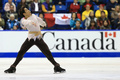 13-14フィギュアスケートグランプリGPシリーズ第2戦、スケート・カナダ（2013 Skate Canada International）男子シングル・フリースケーティング（FS）。演技に臨む織田信成（Nobunari Oda、2013年10月26日撮影）。(c)AFP/Getty Images/Dave Sandford