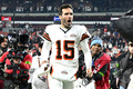 23NFL第17週、クリーブランド・ブラウンズ対ニューヨーク・ジェッツ。勝利を喜ぶクリーブランド・ブラウンズのジョー・フラッコ（2023年12月28日撮影）。(c)Nick Cammett/Getty Images/AFP 