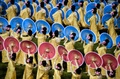 タイ・バンコクの国立競技場で、フランシスコ法王のミサの後に披露された踊り（2019年11月21日撮影）。(c)Mohd RASFAN / AFP