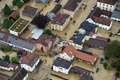 洪水に見舞われたドイツ南部のジムバッハアムイン（2016年6月2日撮影）。(c)AFP/dpa/Tobias Hase