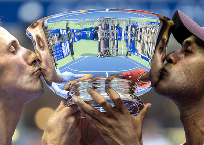 ラム/ソールズベリー組が全米OP男子複3連覇 オープン化後は初