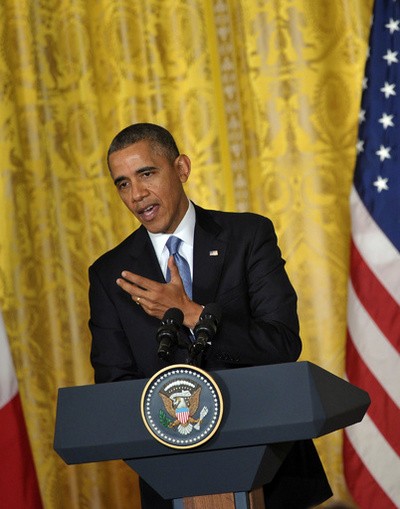 オバマ氏、英仏を娘2人に例える 「どちらかを選ぶのは無理」