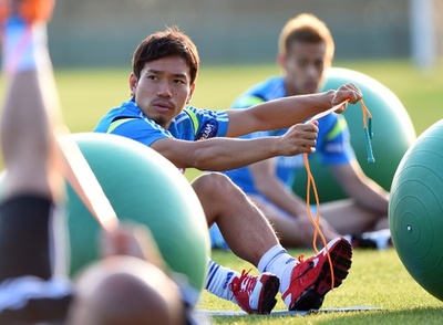 敗戦から一夜、日本代表がキャンプ地で練習再開