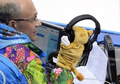 緊張の競技会場、ユーモアのセンスは忘れずに ソチ冬季五輪