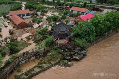 河北省で土砂崩れ、4人死亡・8人不明 中国北部で豪雨続く