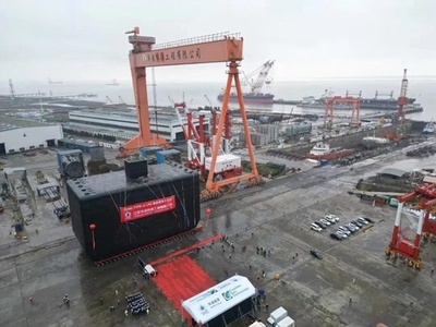 中国初の国産超大型リキッドタンクが引き渡し