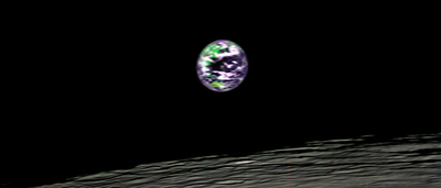 月から見た現在の地球の姿、NASAが画像公開