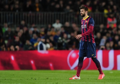 バルセロナのピケ、負傷で4週間離脱