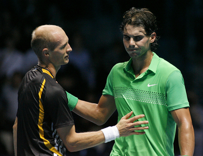 ナダル ダビデンコに敗れ準決勝進出ならず、ATPワールドツアー・ファイナル