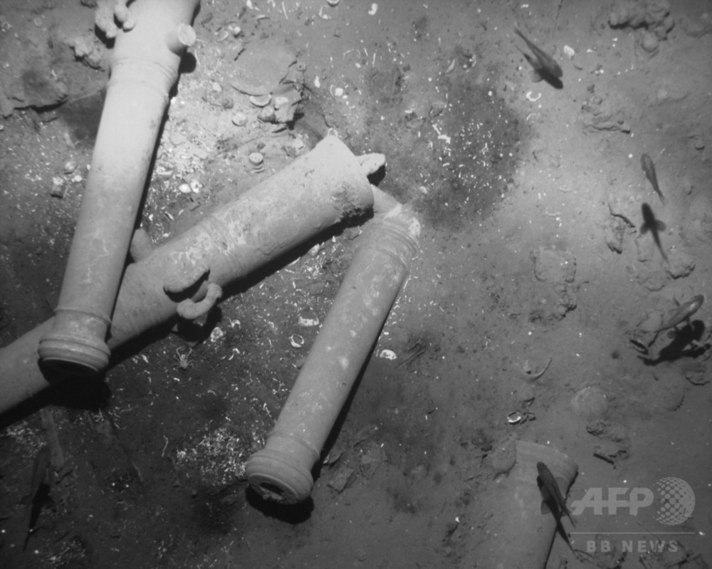 コロンビア沖に沈む財宝船発見、300年の謎に終止符 写真4枚 国際