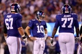 17NFL第2週、ニューヨーク・ジャイアンツ対デトロイト・ライオンズ。試合に臨むニューヨーク・ジャイアンツのQBイーライ・マニング（中央、2017年9月18日撮影）。(c)AFP/Getty Images/Elsa