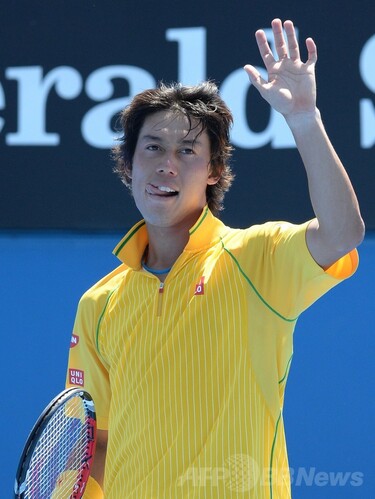 錦織、灼熱の中フルセットで1回戦を制す 全豪オープン 写真10枚 国際